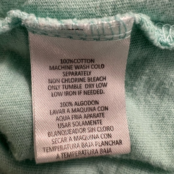 Exist Aqua long-sleeve Tee with Retro Sleeve Stripes - Picture 5 of 5